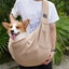 Sac à bandoulière pour chien & chat – Transport confortable & portable Beige One PETS-TOP