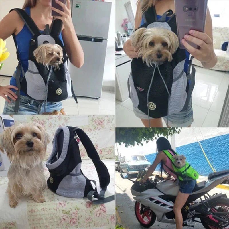 Sac à dos pour chien & chat – Transport avant/arrière respirant & portable - One PETS - TOP