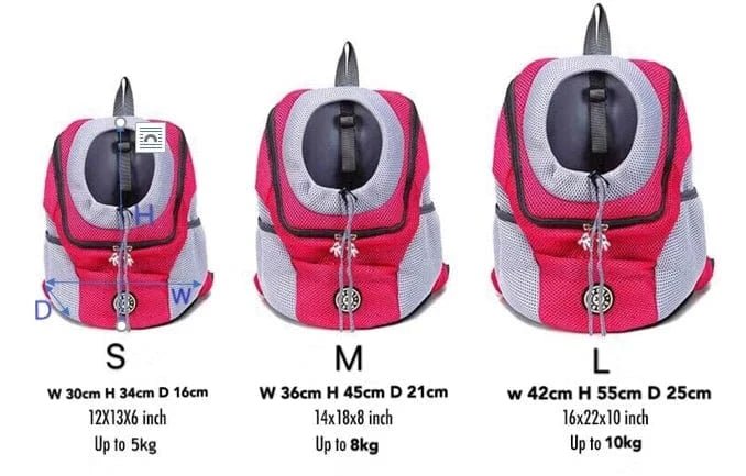 Sac à dos pour chien & chat – Transport avant/arrière respirant & portable - One PETS - TOP