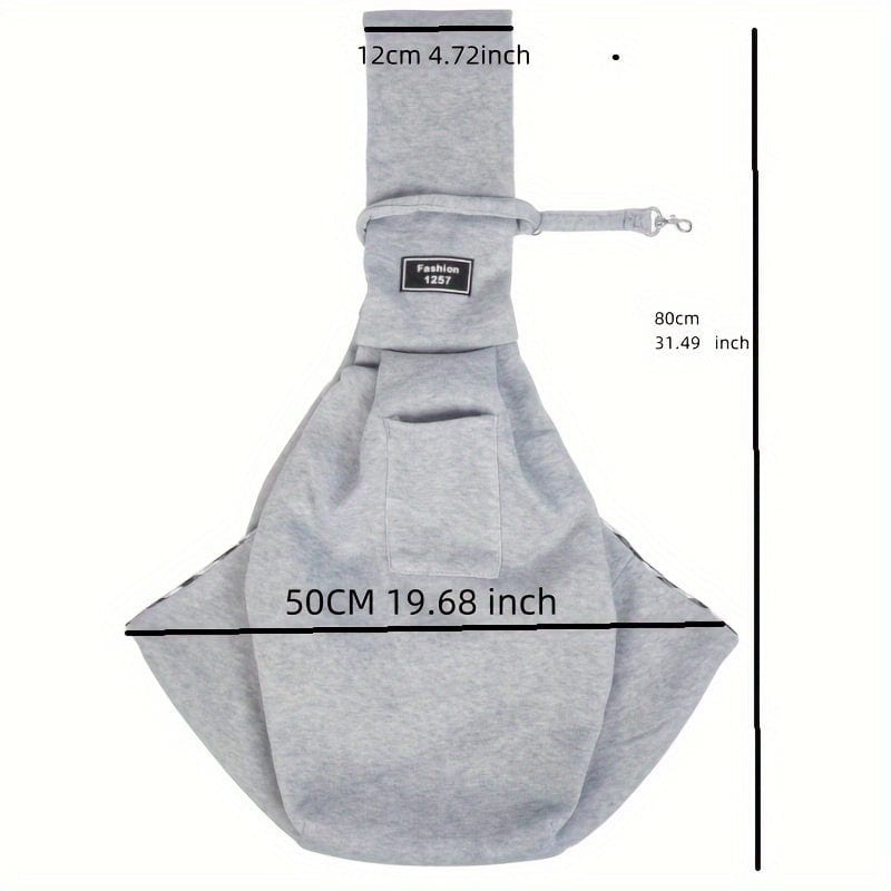 Sac bandoulière pour chien – Transport respirant, pliable et mains libres One PETS-TOP
