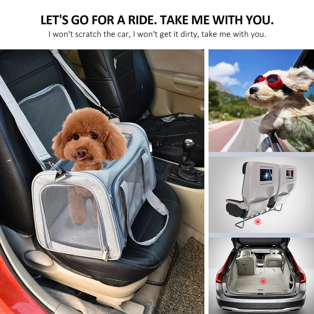 Sac de Transport pour Chien & Chat – Sac à Dos Latéral Souple, Voyage & Avion ✈ | Transport Animaux de Compagnie Confortable et Sécurisé - One PETS - TOP