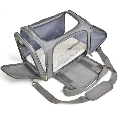 Sac de Transport pour Chien & Chat – Sac à Dos Latéral Souple, Voyage & Avion ✈ | Transport Animaux de Compagnie Confortable et Sécurisé One PETS-TOP