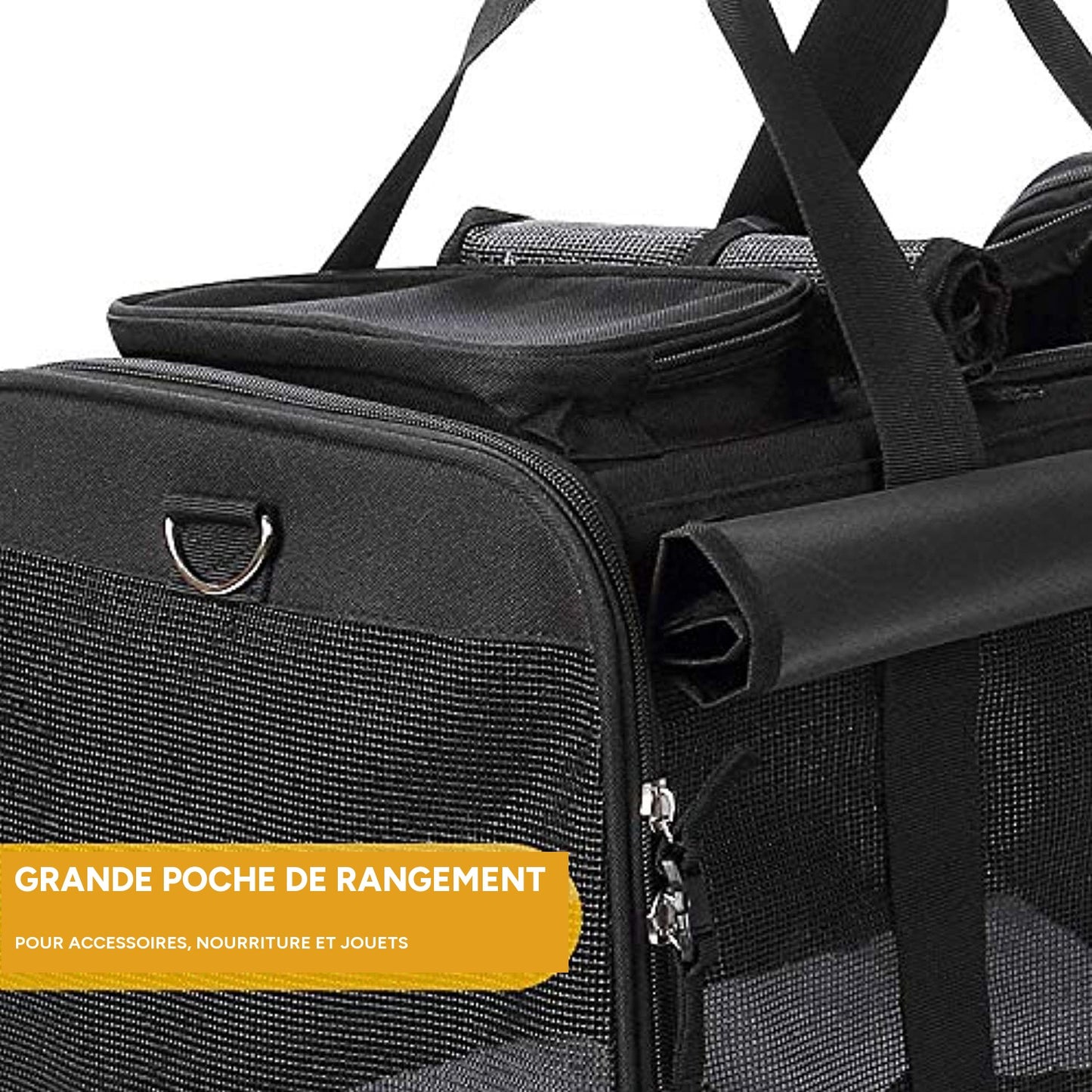 Sac de transport souple à roulettes pour animaux de compagnie