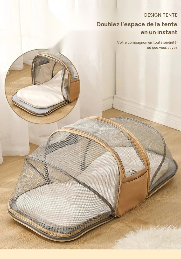 Sac multifonctionnel pour animaux – Sac à dos et bandoulière léger - One PETS-TOP – vue 10