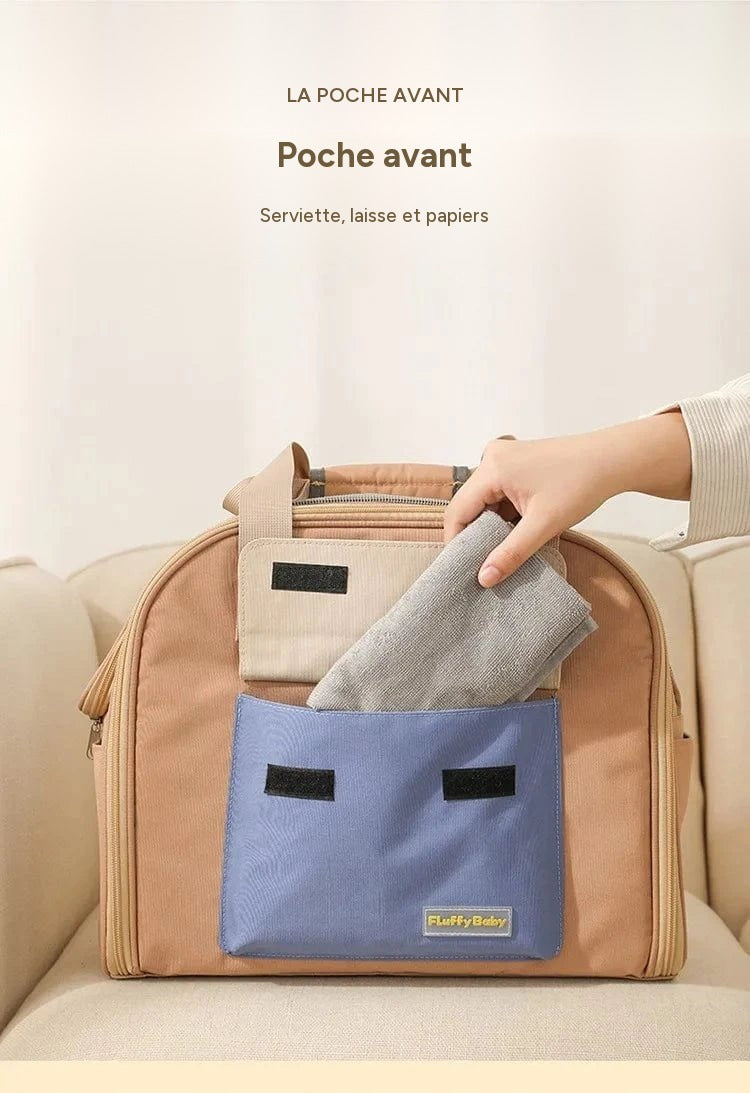 Sac multifonctionnel pour animaux – Sac à dos et bandoulière léger - One PETS-TOP – vue 14