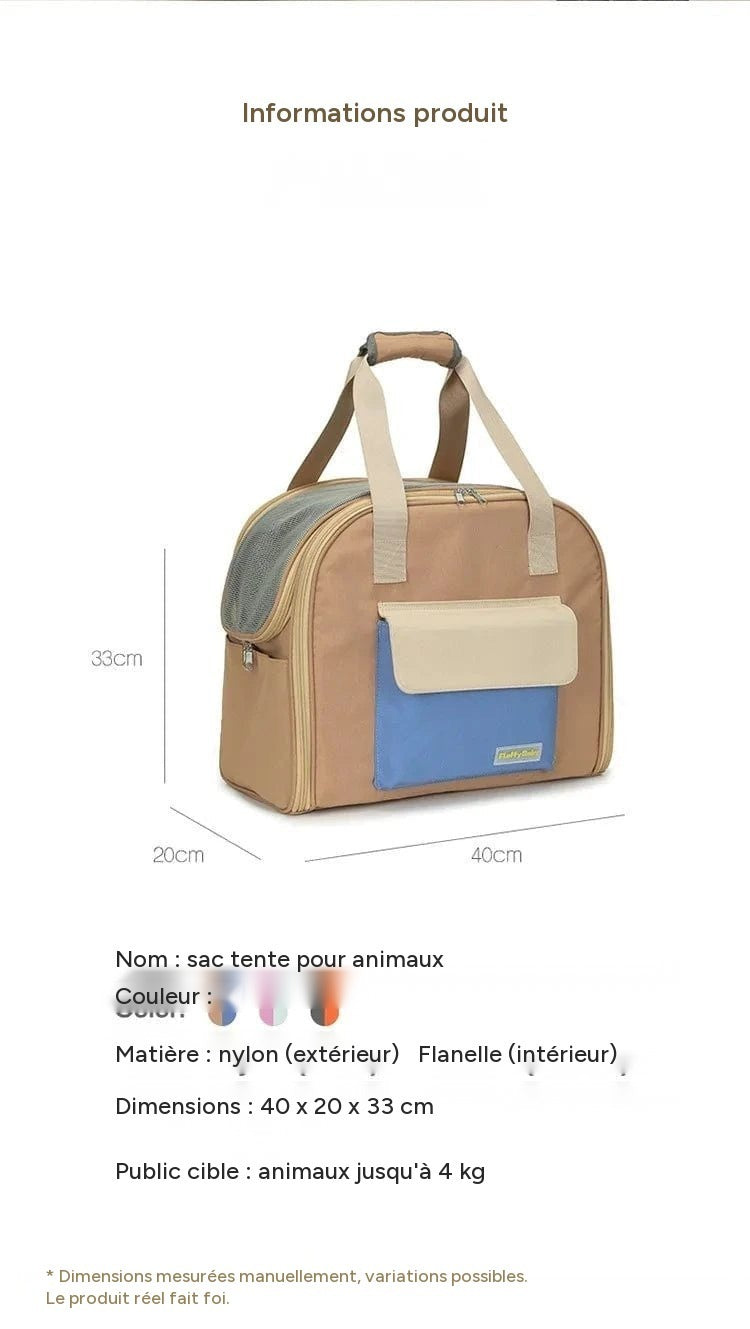 Sac multifonctionnel pour animaux – Sac à dos et bandoulière léger - One PETS-TOP – vue 20