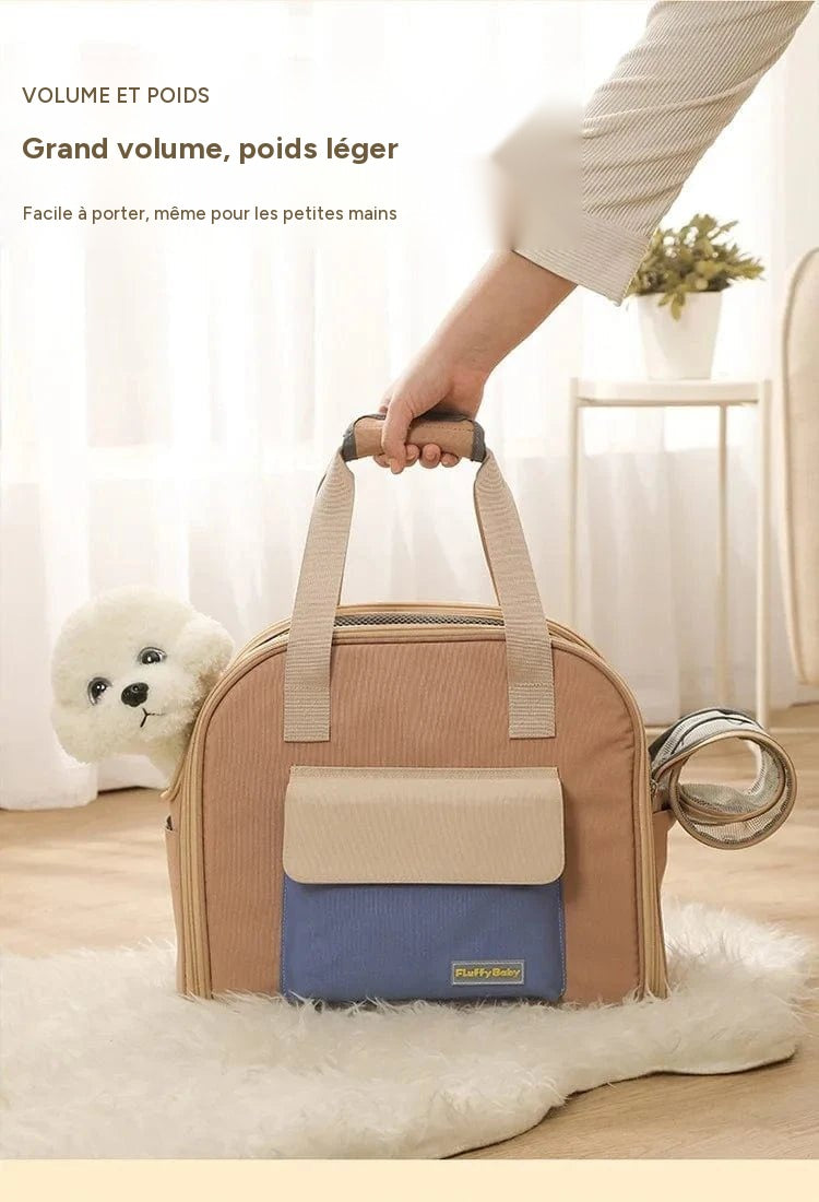 Sac multifonctionnel pour animaux – Sac à dos et bandoulière léger - One PETS-TOP – vue 9