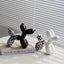 Sculpture chien ballon moderne noir et blanc – Décoration design - One PETS - TOP
