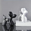 Sculpture chien ballon moderne noir et blanc – Décoration design - One PETS - TOP