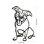 Sculpture De Chien En Métal Minimaliste - One PETS-TOP