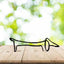 Sculpture De Chien En Métal Minimaliste - One PETS-TOP