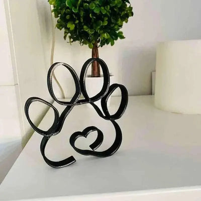 Sculpture De Chien En Métal Minimaliste - One PETS-TOP