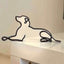 Sculpture De Chien En Métal Minimaliste - One PETS-TOP