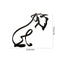 Sculpture De Chien En Métal Minimaliste - One PETS-TOP