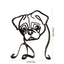Sculpture De Chien En Métal Minimaliste - One PETS - TOP
