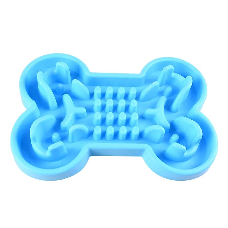 Slowpaws - Bol Pour Animaux À Alimentation Lente Et Saine 🐾 Blue / 24x17x2cm One PETS-TOP