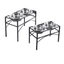 Station d’alimentation surélevée pour chien – Double gamelle inox & support métal 42*22*27CM One PETS-TOP