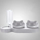 Station d’alimentation 3-en-1 pour chat – Bols & abreuvoir design - One PETS-TOP – vue 7