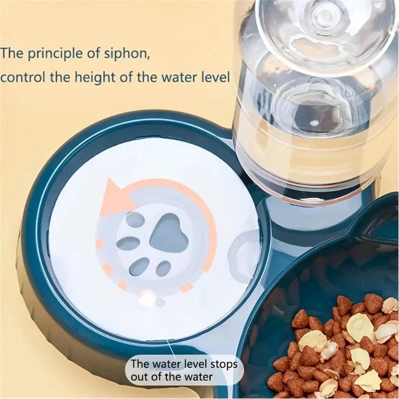 Station d’alimentation 3 - en - 1 pour chat – Bols & abreuvoir design - One PETS - TOP