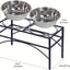 Station d’alimentation surélevée pour chien – Double gamelle inox & support métal - One PETS - TOP