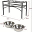 Station d’alimentation surélevée pour chien – Double gamelle inox & support métal - One PETS - TOP