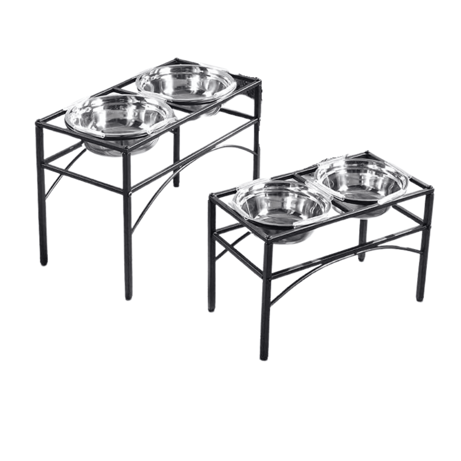 Station d’alimentation surélevée pour chien – Double gamelle inox & support métal - One PETS - TOP