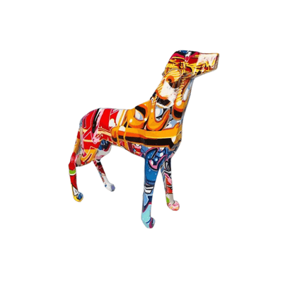 Statue Chien Coloré en Résine – Sculpture Décorative Moderne & Artistique PawLuxe™ - One PETS - TOP