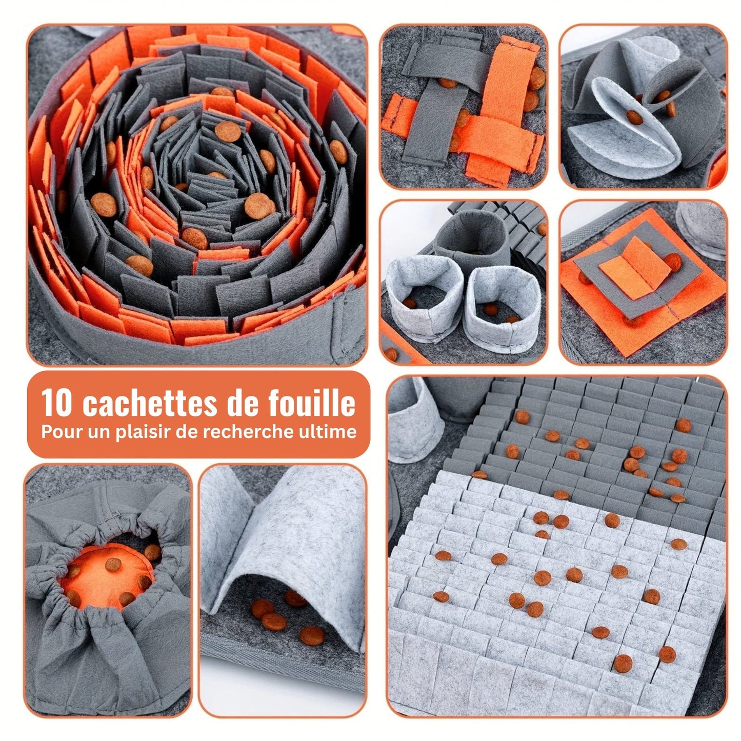 Tapis de fouille interactif XXL pour chien – Dressage, jeu & récompenses - One PETS - TOP