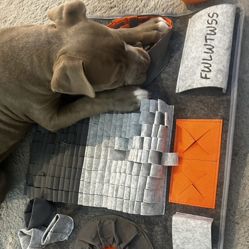 Tapis de fouille interactif XXL pour chien – Dressage, jeu & récompenses Orange One PETS-TOP