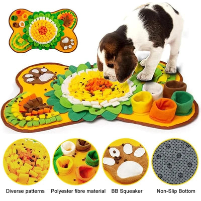 Tapis de reniflage interactif – Jeu éducatif & anti-stress pour chiens 64 x 43cm One PETS-TOP