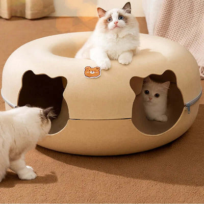 Tunnel De Jeu En Feutre Pour Chat - Catcanal - One PETS-TOP
