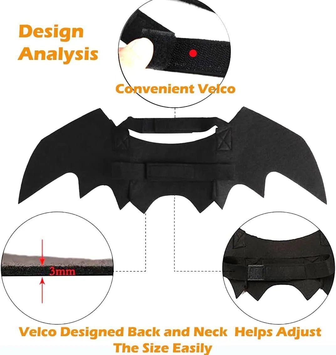 Ailes De Chauve - Souris Canines : Bell - O - Ween 🎃 - One PETS - TOP