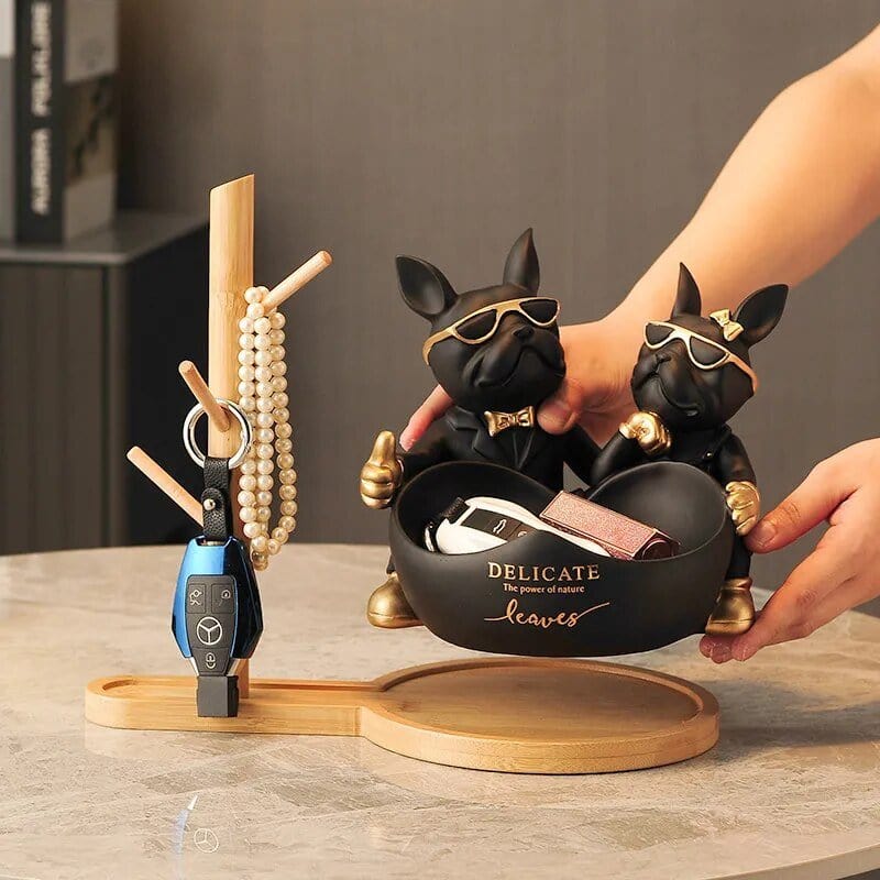 Bulldog Gardien Des Trésors : Statue Et Boîte À Secrets One PETS-TOP