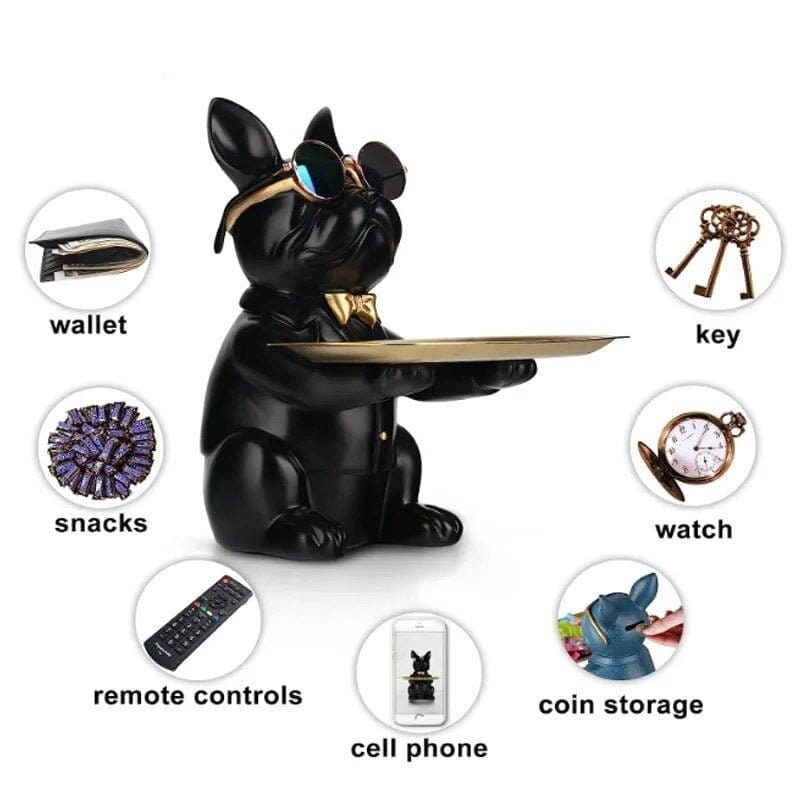Bulldog Nordique Multifonctionnel - Statue De Rangement - One PETS - TOP