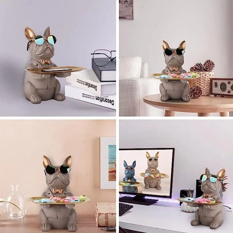 Bulldog Nordique Multifonctionnel - Statue De Rangement - One PETS - TOP