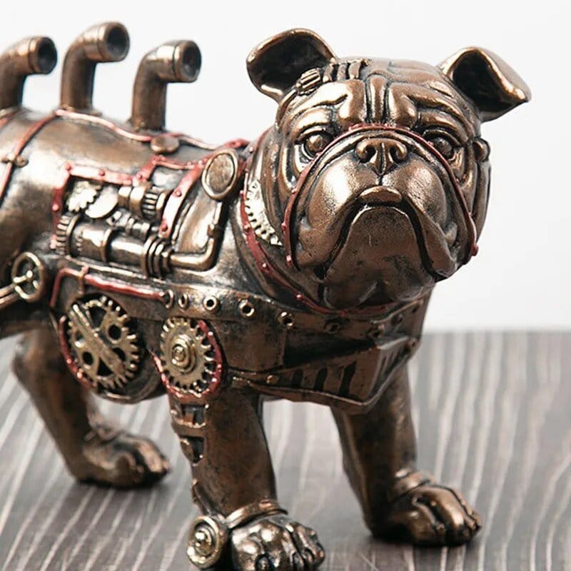 Bulldog Steampunk: Ornament Rétro & Unique Pour Déco - One PETS - TOP