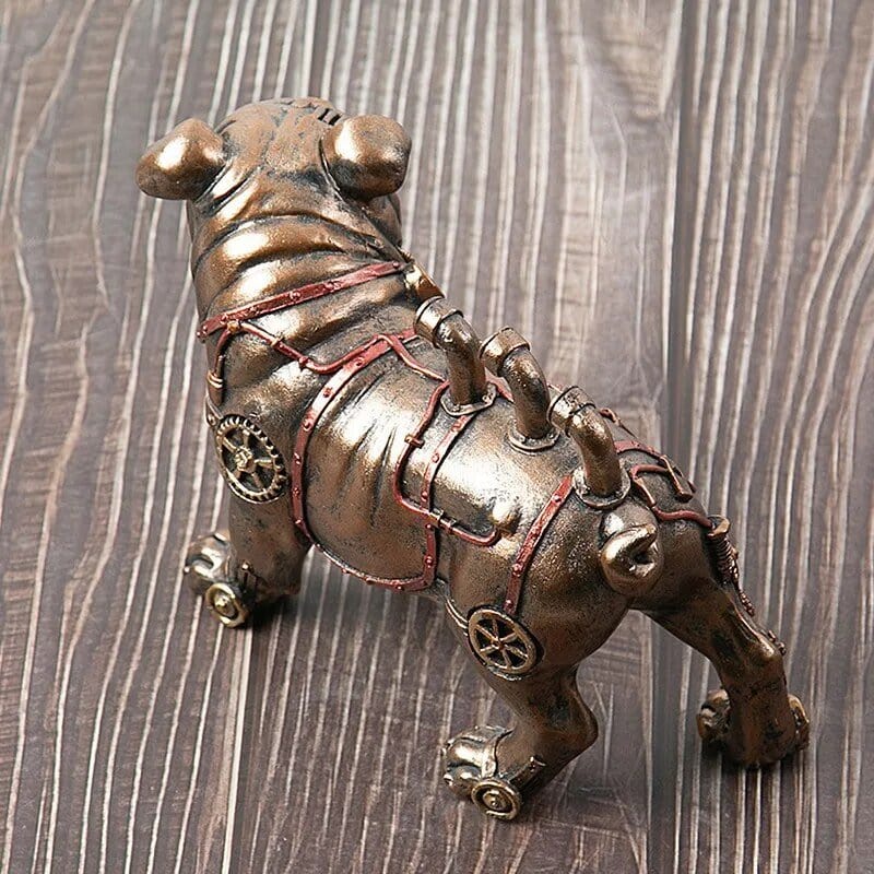 Bulldog Steampunk: Ornament Rétro & Unique Pour Déco - One PETS - TOP