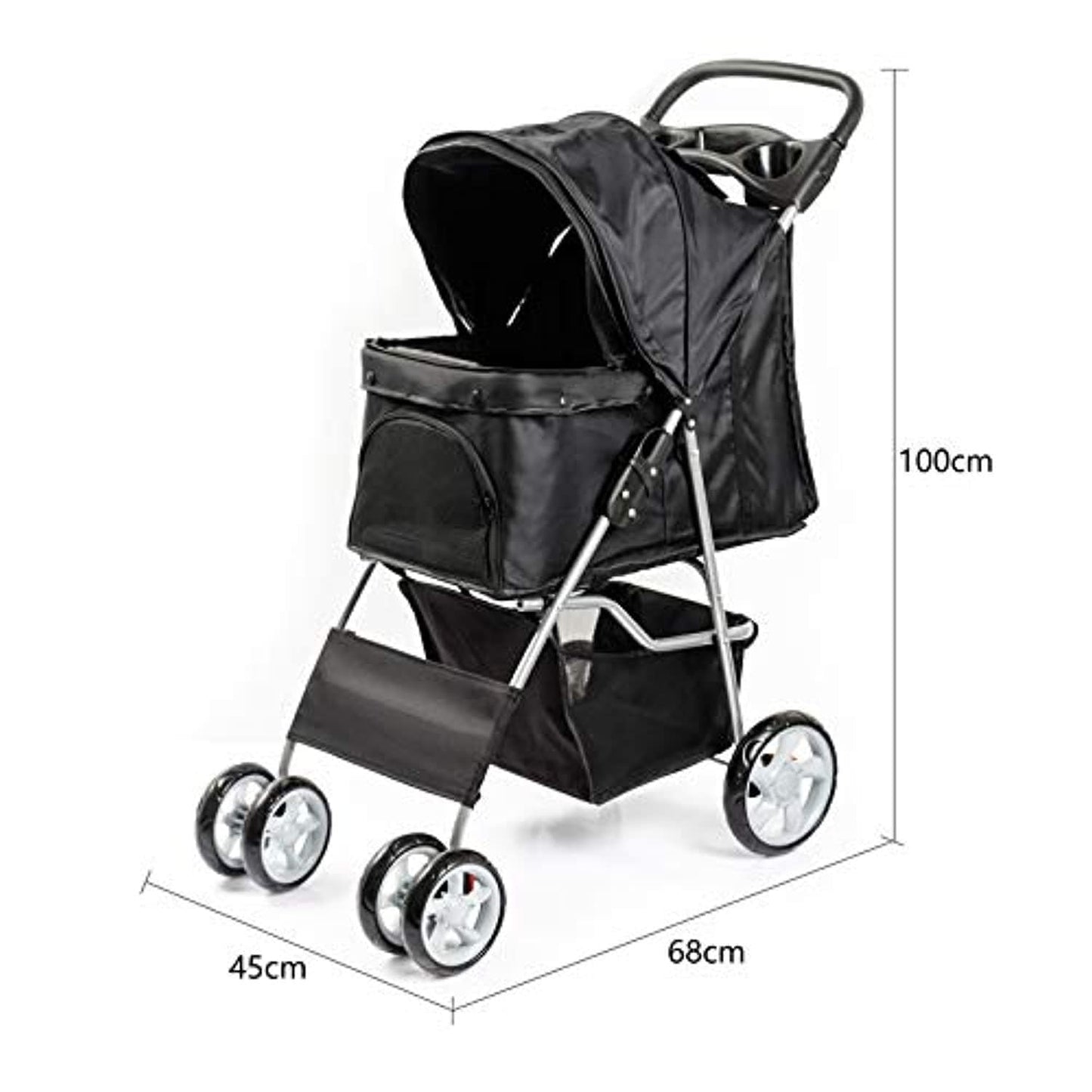 Chariot De Luxe Pour Animaux De Compagnie Rose One PETS-TOP
