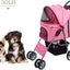 Chariot De Luxe Pour Animaux De Compagnie Rose One PETS-TOP