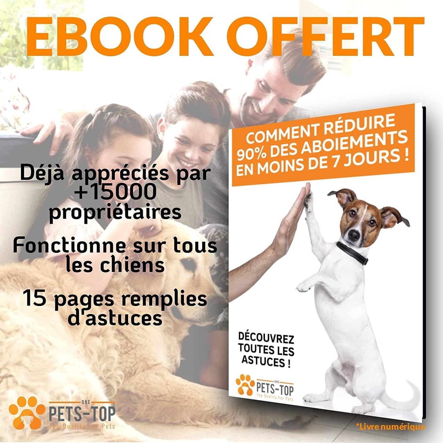 Collier Anti Aboiement Chien Smart - One PETS - TOP