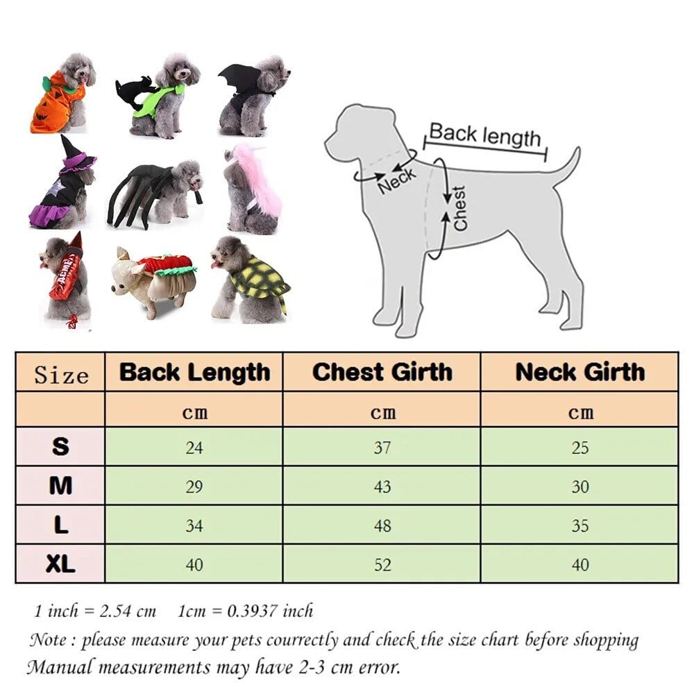 Costume Halloween Canin : Batsuit & Citrouille🎃 One PETS-TOP