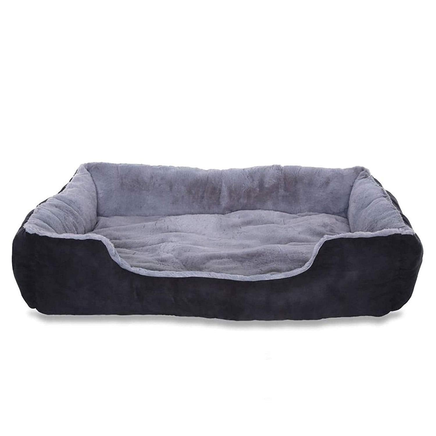 Lit Chien Coussin Chien Panier Chien Avec Coussin Taille S Gris/Noir - One PETS - TOP