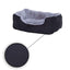 Lit Chien Coussin Chien Panier Chien Avec Coussin Taille S Gris/Noir - One PETS - TOP