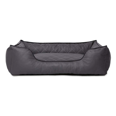 Lit En Cuir Matelassé/Housses Lavables Pour Chien Noir Dimension Extérieure 120 X 85 Cm Taille Xl beige / 65 x 45 cm, dimension extérieure One PETS-TOP
