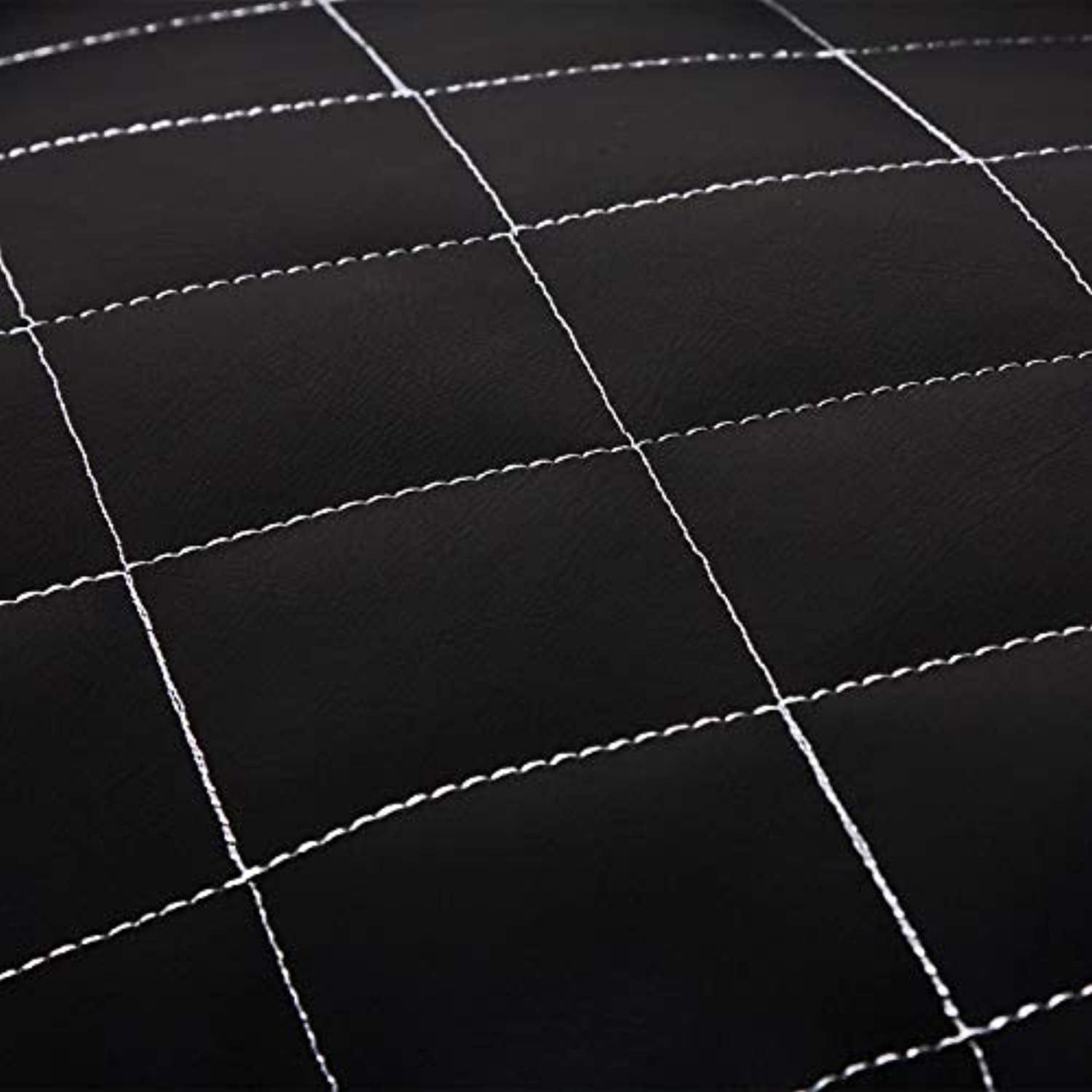 Lit En Cuir Matelassé/Housses Lavables Pour Chien Noir Dimension Extérieure 120 X 85 Cm Taille Xl - One PETS - TOP