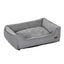 Lit Pour Chien Panier Revêtement En Tissu Style Ours En Peluche Déhoussable Et Lavable En Machine, Marron - One PETS - TOP