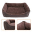 Lit Pour Chien Panier Revêtement En Tissu Style Ours En Peluche Déhoussable Et Lavable En Machine, Marron - One PETS - TOP