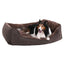 Lit Pour Chien Panier Revêtement En Tissu Style Ours En Peluche Déhoussable Et Lavable En Machine, Marron - One PETS - TOP