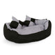 Lit/Canapé Lavable Avec Coussin Réversible Pour Chien - Gris/Noir - 65 X 50 X 20 Cm - One PETS - TOP