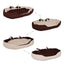 Lit/Canapé Lavable Avec Coussin Réversible Pour Chien - Marron/Beige Différentes Tailles - One PETS - TOP